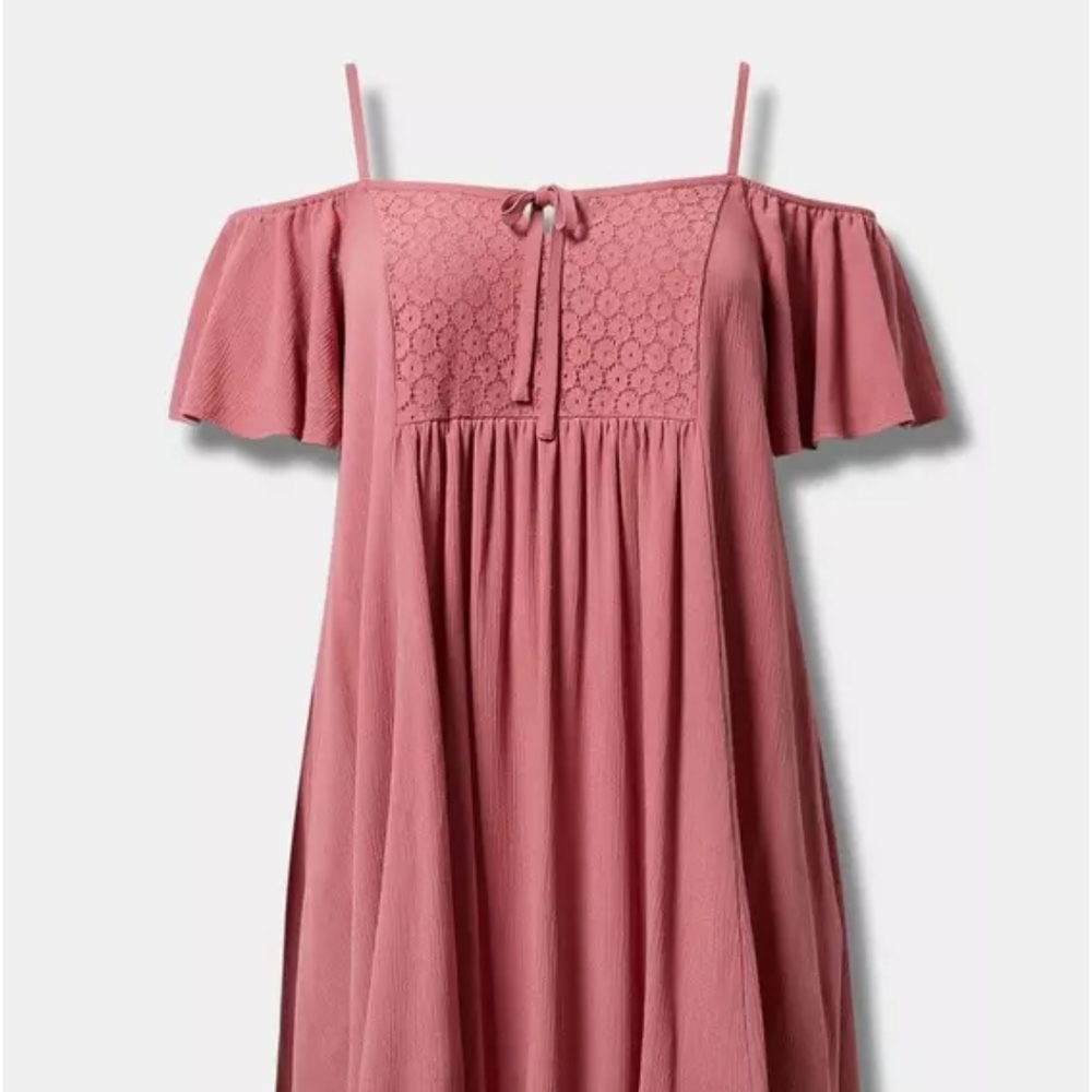 Torrid Pink Off-Shoulder Dress